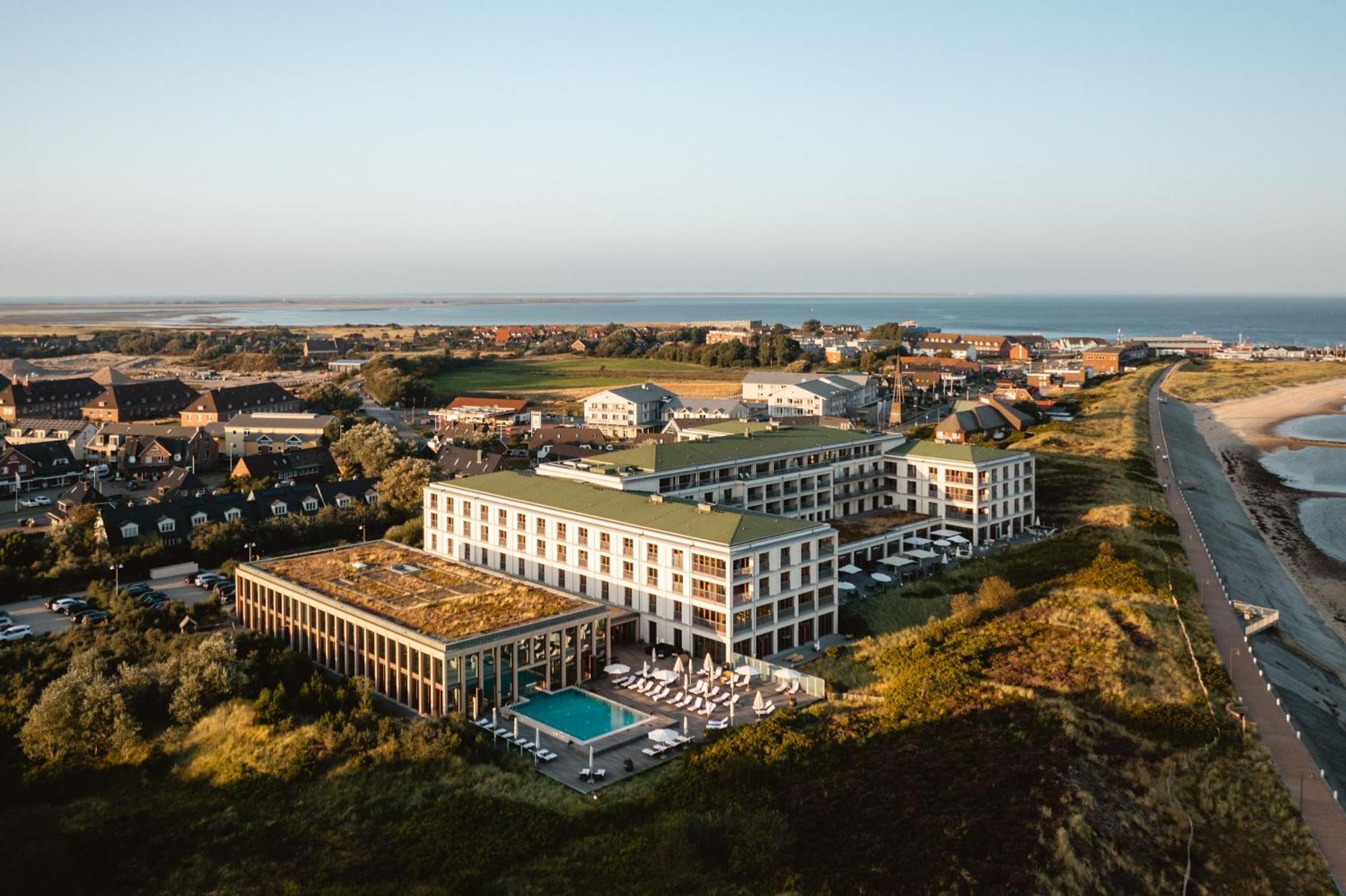A-Rosa Sylt Hotel List Exterior photo Aerial view of the hotel